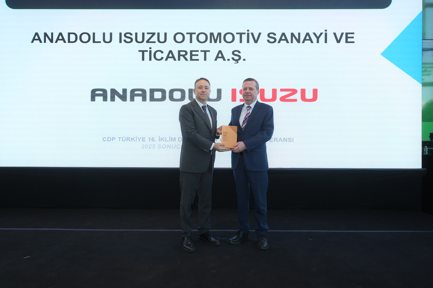 Anadolu Isuzu, CDP İklim Değişikliği ve Su Güvenliği Performansıyla Ulaştığı “A” Notu ile Ödüle Layık Görüldü